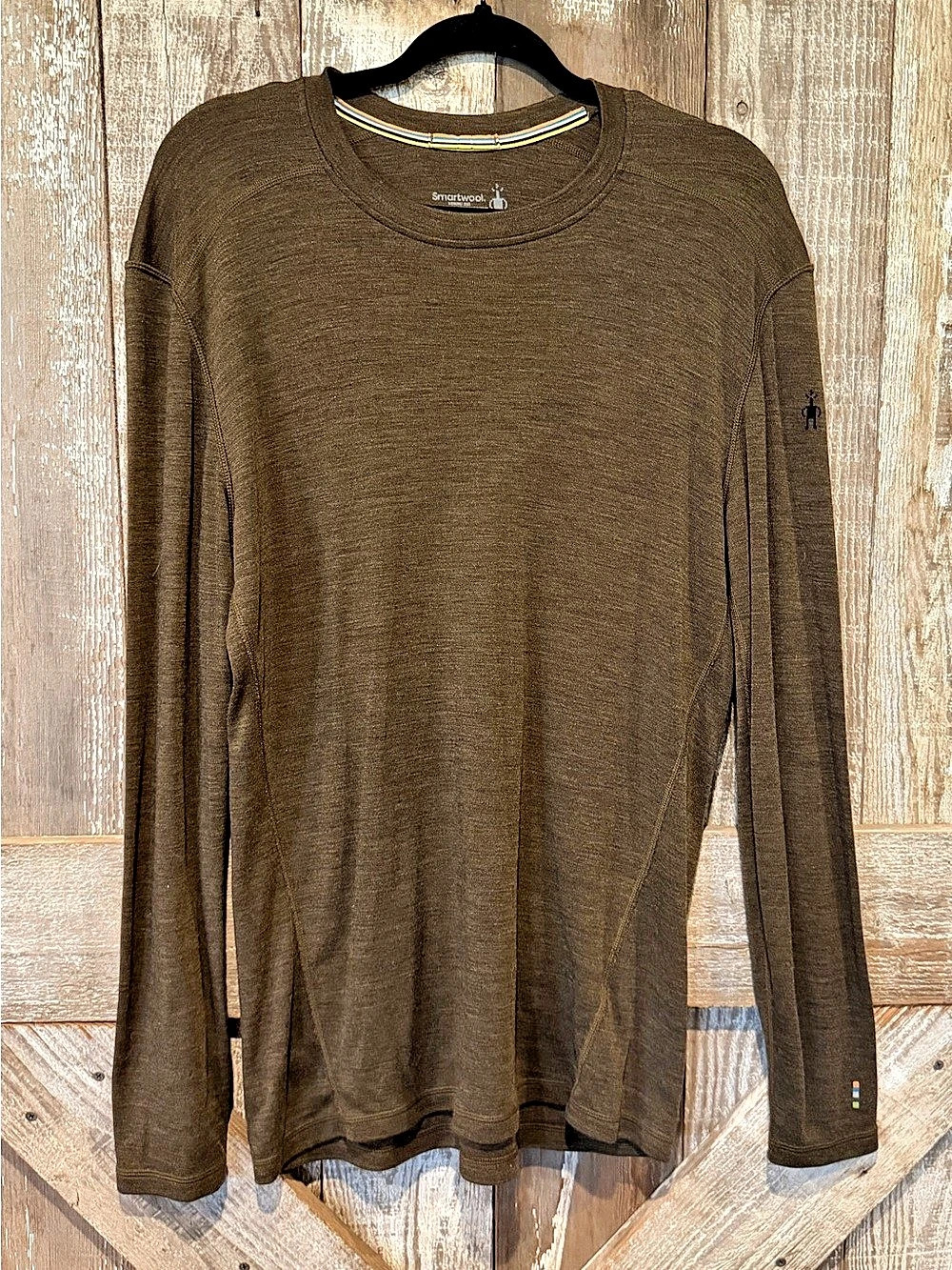 Smartwool Merino 150 Long Sleeve Merino Wool Shirt in Brown.